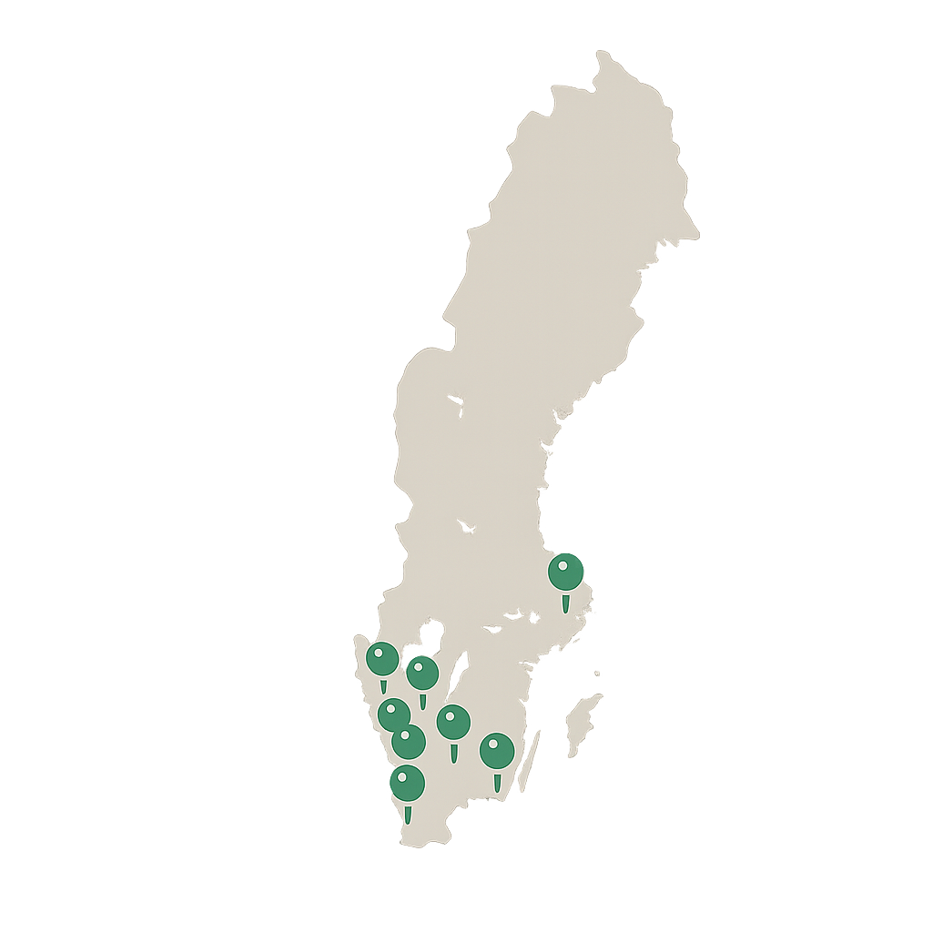 Karta med pins